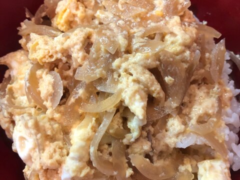 余った麺つゆで！簡単玉子丼♡